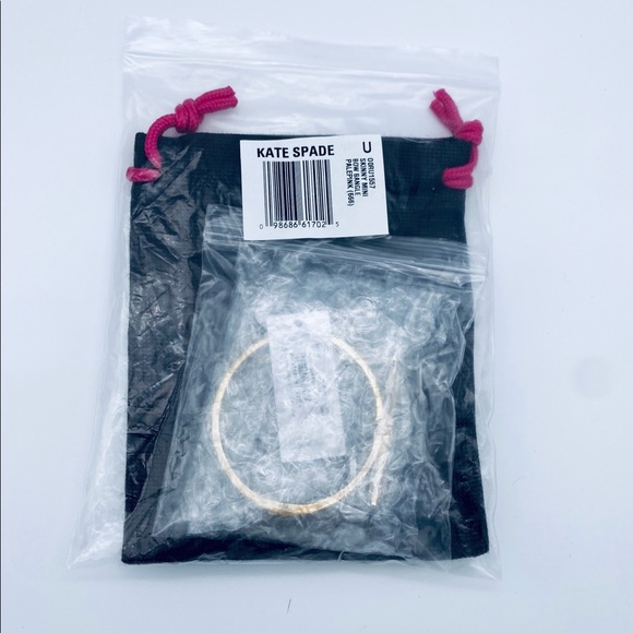 KATE SPADE Pale Pink Skinny Mini Bow Bangle - Picture 3 of 7